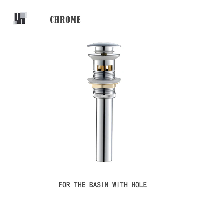 bonderis Pop Up Drain Matt Schwarz - Messing, ohne Überlauf