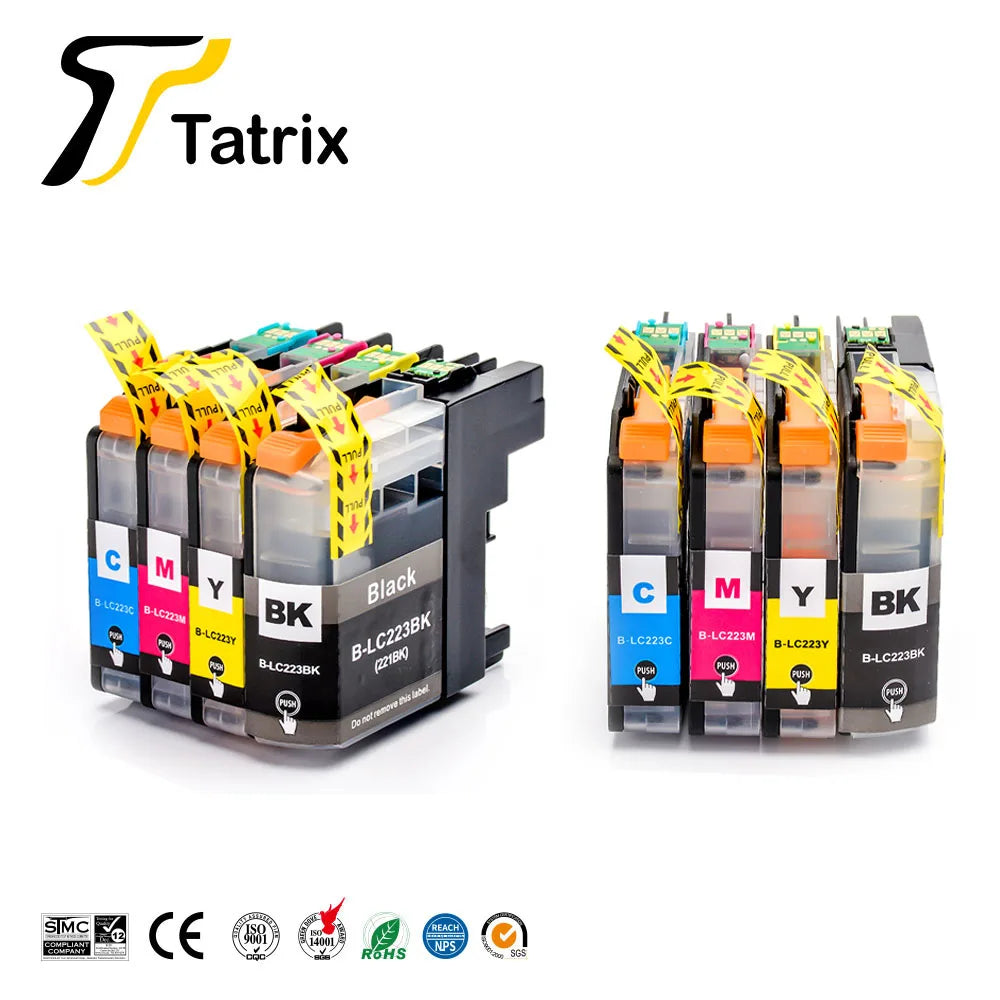 Tatrix With Chip LC223 LC221 Compatible Ink Cartridge For Brother MFC-J4420DW/J4620DW/J4625DW/J480DW/J680DW/J880DW Printer