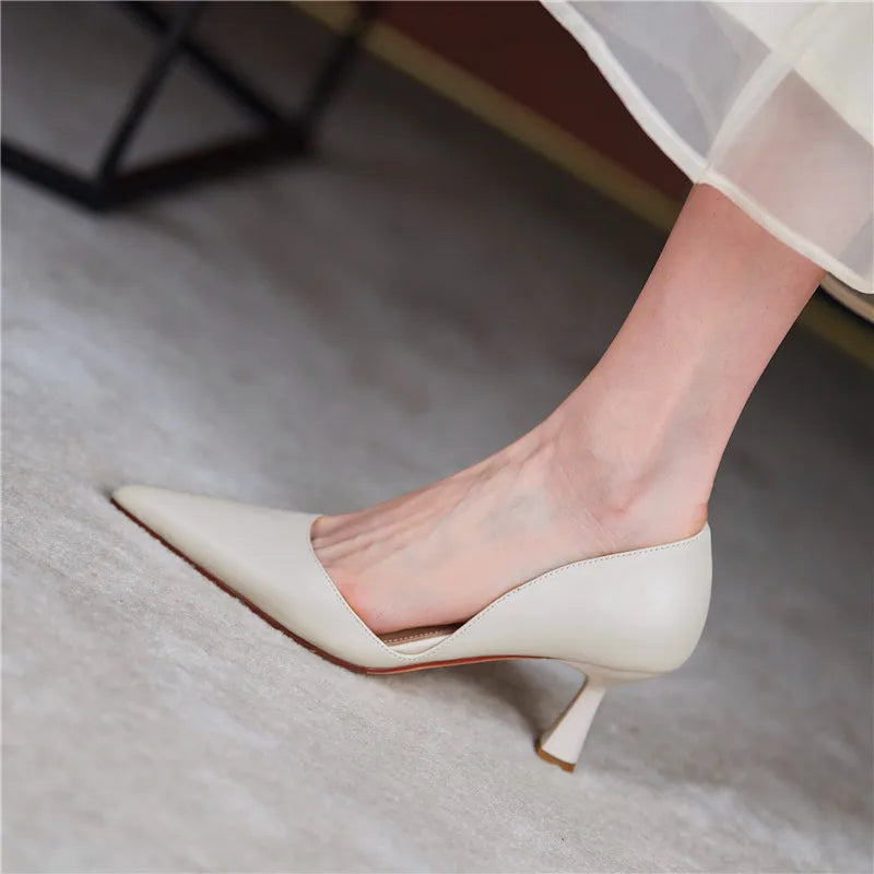 Women Pumps Elegant Pointed Toe Office Lady Shoes Spring Summer High Heels Wedding Bridal Shoes Yellow Pumps Zapatos Tacon Mujer