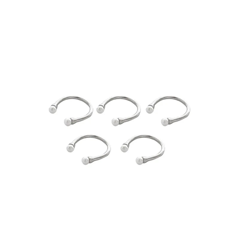 Ojo Yeria Perlenring Set Öffnung - 5 St Geometrisch Größe M