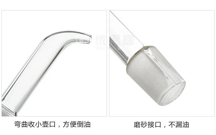 High Borosilicate Glass Oil Pot Household Leak-proof Oil & Vinegar Pots Kitchen Soy Sauce Pot Tank Seasoning Bottle