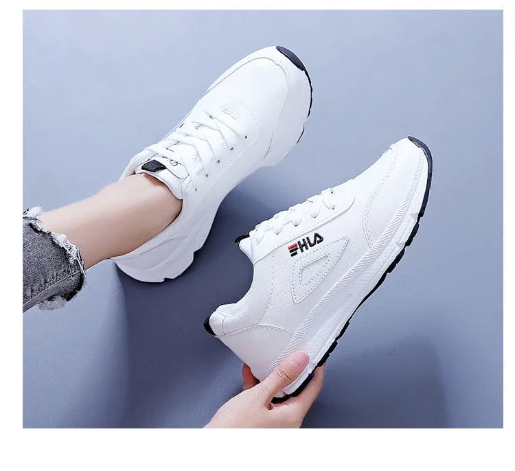 White Shoes for Women Sneakers 2024 Breathable Women's Sports Shoes Outdoor Walking Flats Woman Spring Casual Shoe Lady Sneaker