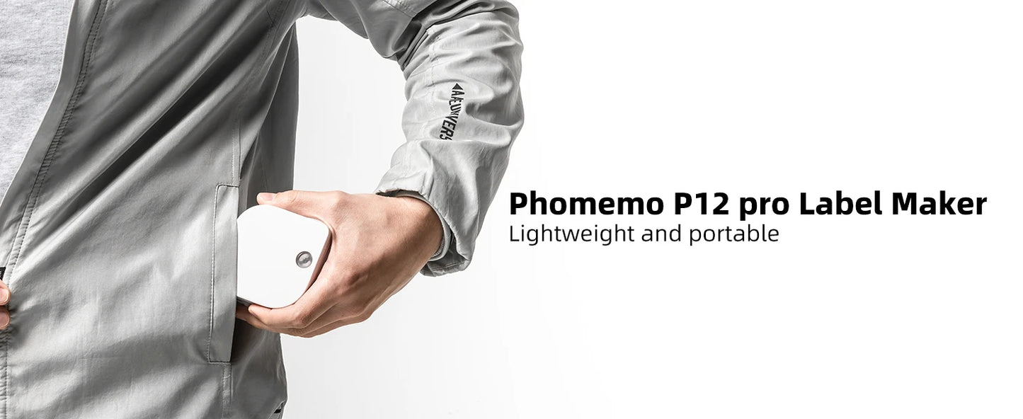 Thermal-Drucker 2025: Phomemo P12-Pro Mini-Bluetooth - Home Label Sticker Collection