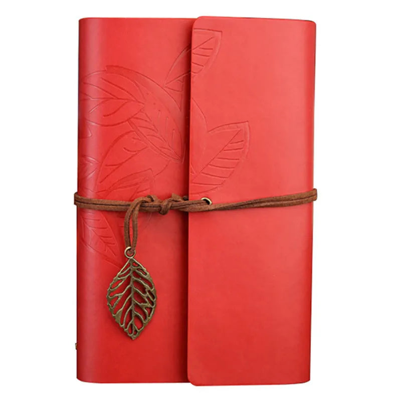 PU Leder Spiral Notizbuch 2025 - 160 Seiten Replaceable Journal Planner Schule