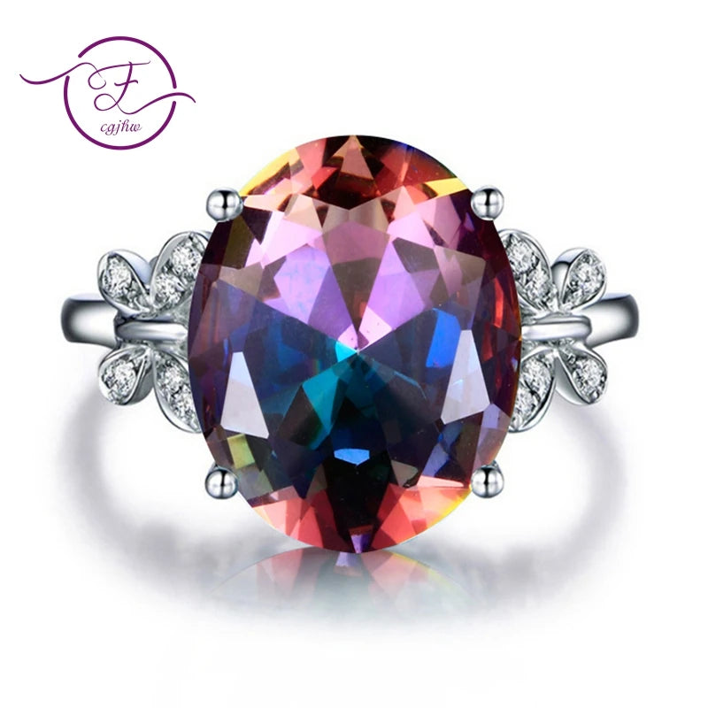 Inel cu fluture FCGJHW din argint 925 - pietre colorate pentru femei