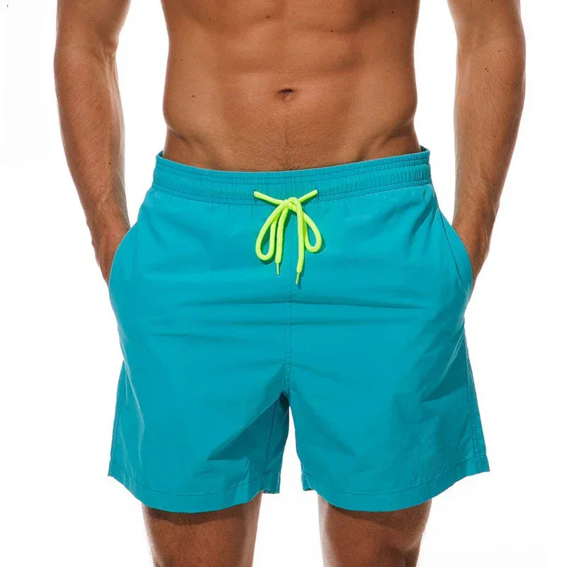 Herren-Badehose 2025: ESCATCH Man Swimwear Swim Shorts Trunks Beach Board Shorts - Swimming Pants Swimsuits Mens Running Sports Surffing Shorts Collection - Golden Bridge Store