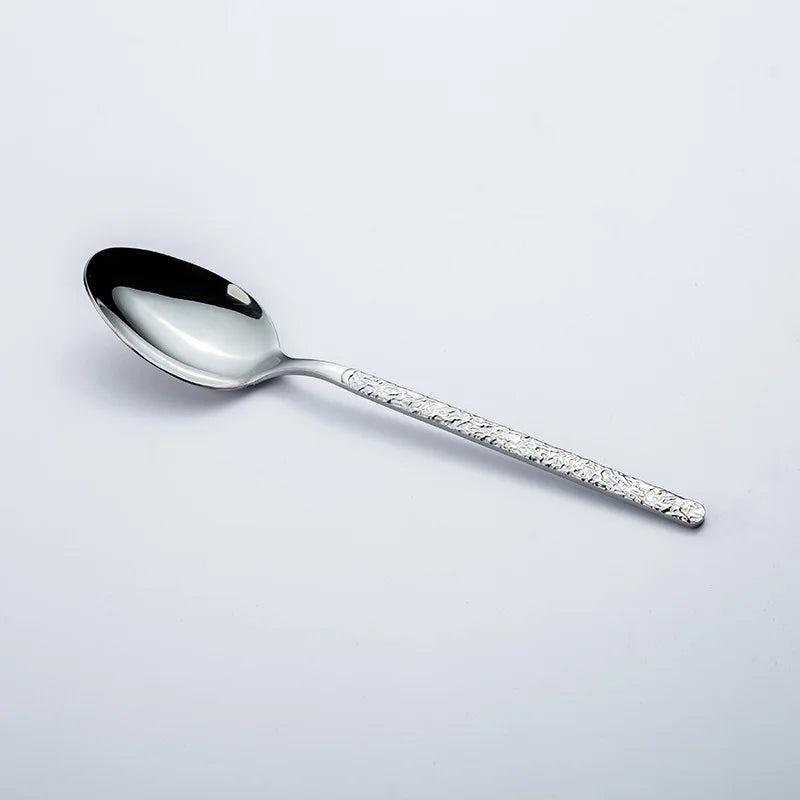 Stainless steel Western Cutlery set Knife Fork Spoon Dinner Set Dessert Dinnerware Western Steak Knife Tableware Spoon Fork