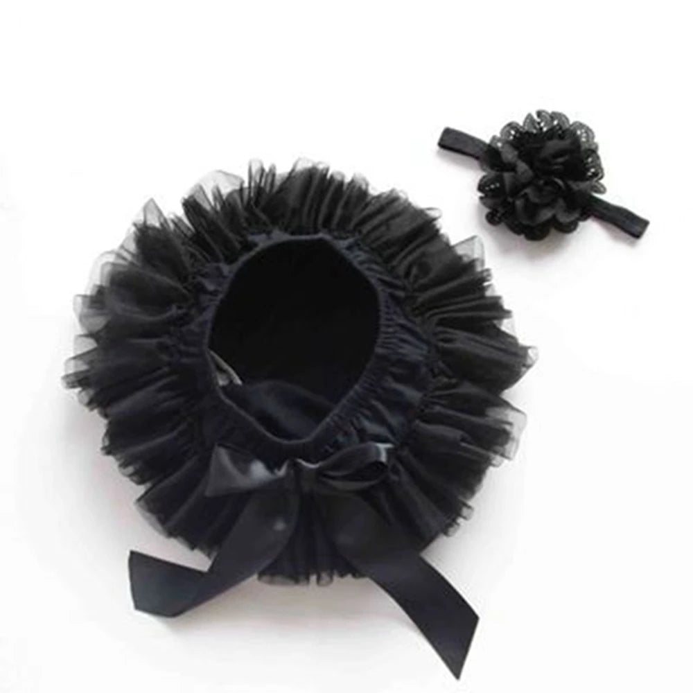 Baby-Tutu-Set 2025: Tulle-Bloomers Regenbogen-Rock - Newborn Fashion Collection