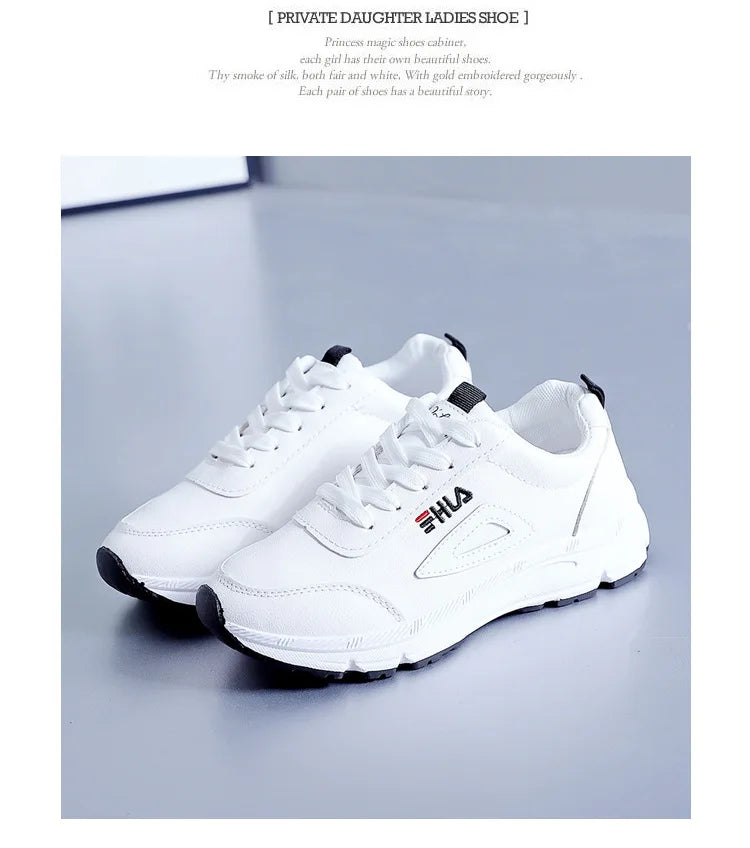 White Shoes for Women Sneakers 2024 Breathable Women's Sports Shoes Outdoor Walking Flats Woman Spring Casual Shoe Lady Sneaker