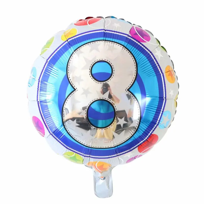 Disney 40C-SZ-2 Zahlenfolie 18Inch Blau - 10er Pack