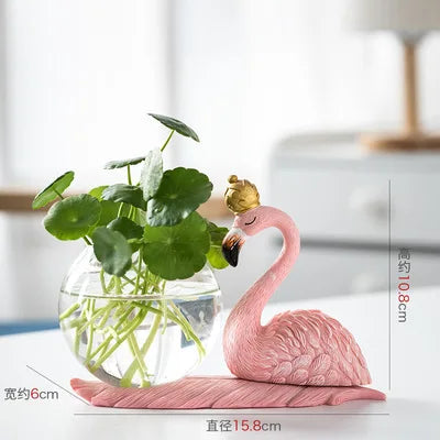 Creative Hydroponic Plant Vase Glass Transparent Container Dish Water Planting Flower Pot Living Room Decoration Decoration