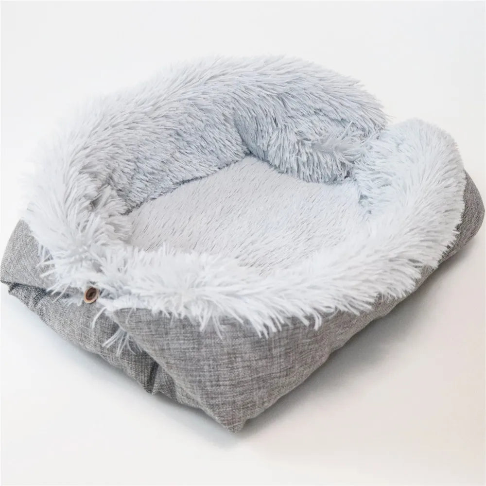 Pet Dog Bed Super Soft Sofa Winter Warm Bed House for Small Medium Large Dog Puppy Cotton Kennel Mat Washable Cushion