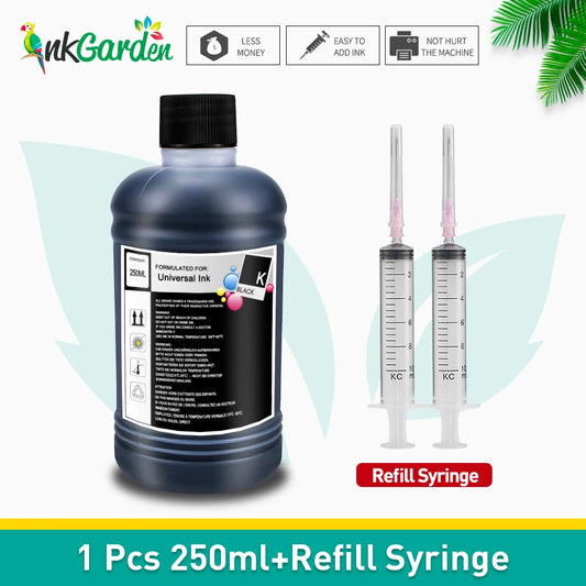 InkGarden Universal Tinten Nachfüllset - 250ml HP Canon