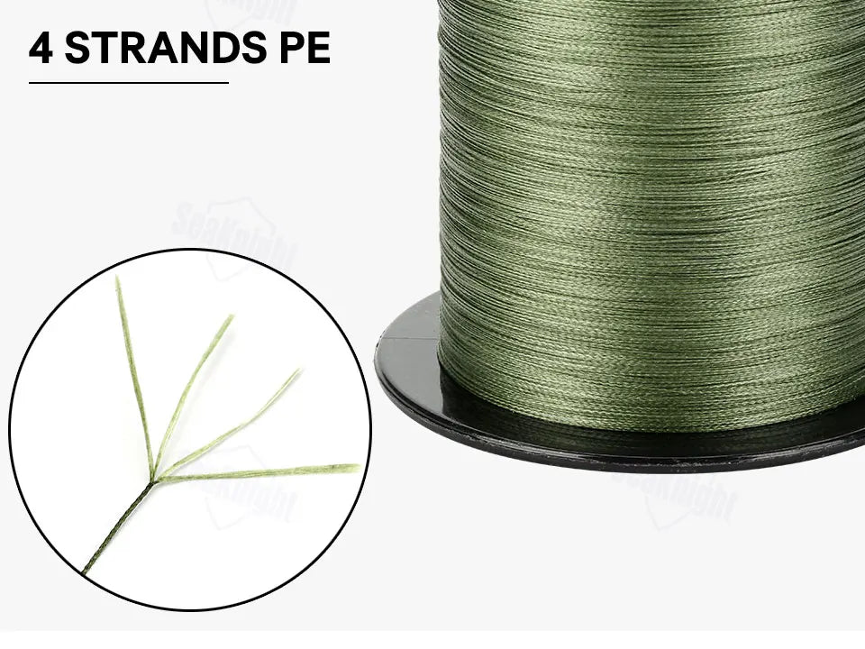SeaKnight Marke TriPoseidon Serie 4 Stränge 300M PE Geflochtene Angelschnur 8-60LB Multifilament Angelschnur Glatt Karpfen Angeln