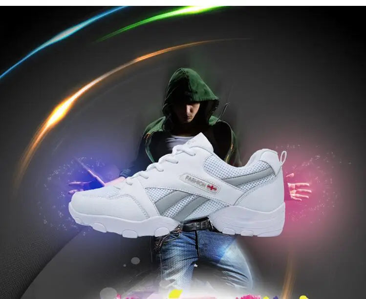 Men's Dance Sneakers Jazz Dancing Shoes Boy's Modern Mesh Breathable High Quality Non-slip Outdoor Male Sports Shoe