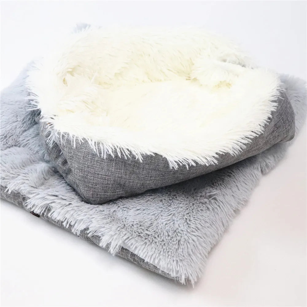 Pet Dog Bed Super Soft Sofa Winter Warm Bed House for Small Medium Large Dog Puppy Cotton Kennel Mat Washable Cushion