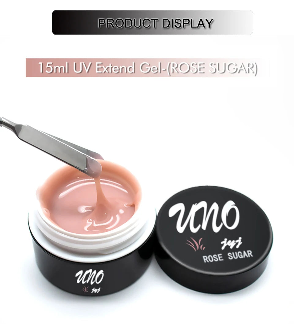 Gel de unghii pentru extensii de unghii 15ml, lac de unghii semipermanent, 3 culori, lac UV hibrid, gel acrilic