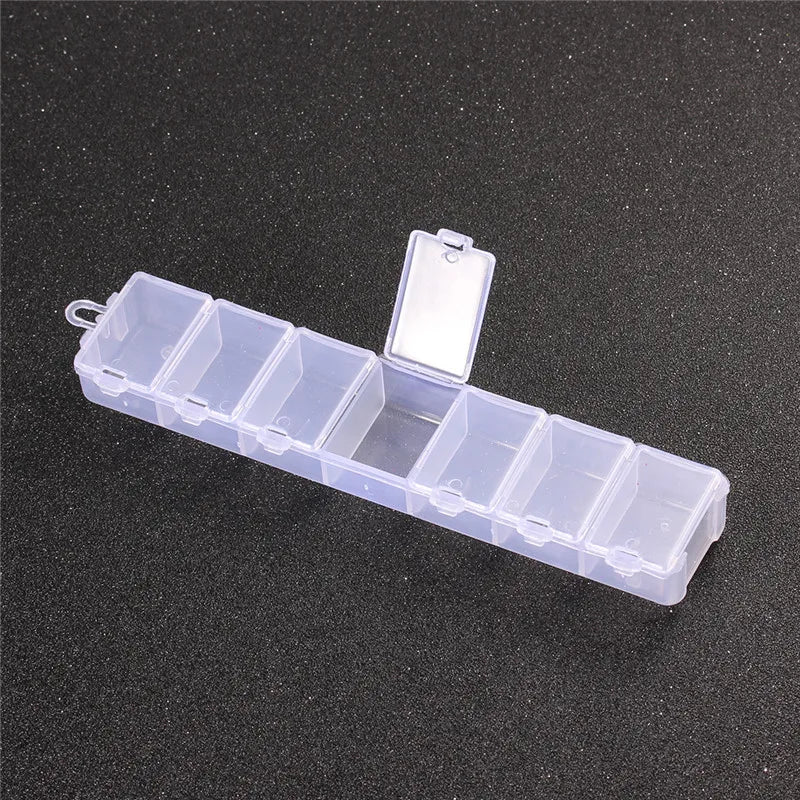 Plastik Schmuck Boxen Plastik Werkzeug Box Verstellbar Handwerk Organizer Lagerung Perlen Armband Schmuck Boxen Verpackung Großhandel
