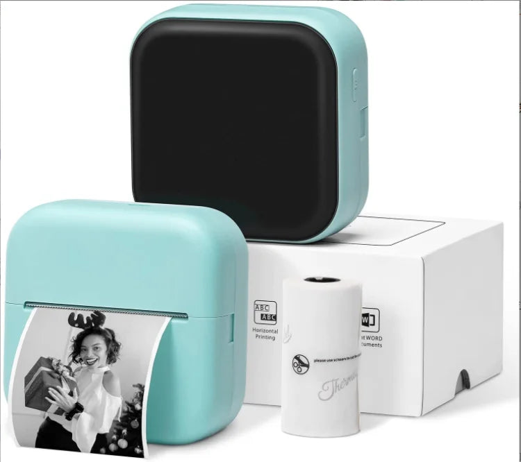 Mini-Drucker 2025: Phomemo M02 X Mini Thermal Blue Tooth Inkless Compatible 53/15/25mm Pocket Printer for Kids Gift Collection