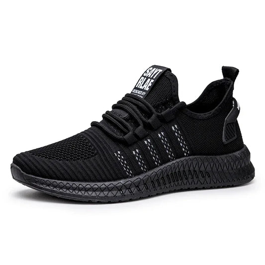 Fashion Sneakers Lightweight Men Casual Shoes Breathable Male Footwear Lace Up Walking Shoe - Golden Bridge Store