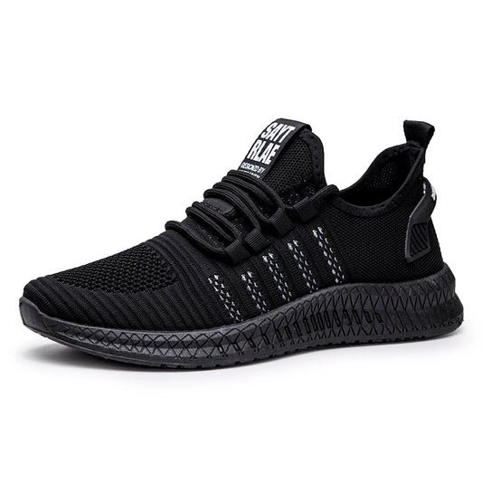 Fashion Sneakers Lightweight Men Casual Shoes Breathable Male Footwear Lace Up Walking Shoe - Golden Bridge Store