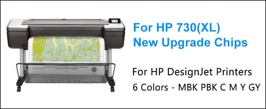 For HP 730 Ink Cartridge Chip New Upgrade HP730 Chip For HP DesignJet T1600 T1600dr T1700 T1700dr T2600 T2600dr Printer Chips