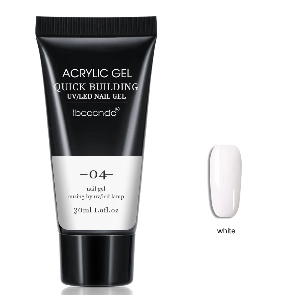 Nagel-Gel 2025: 30ml Acrylic-Hard Crystal-Clear - UV LED Collection