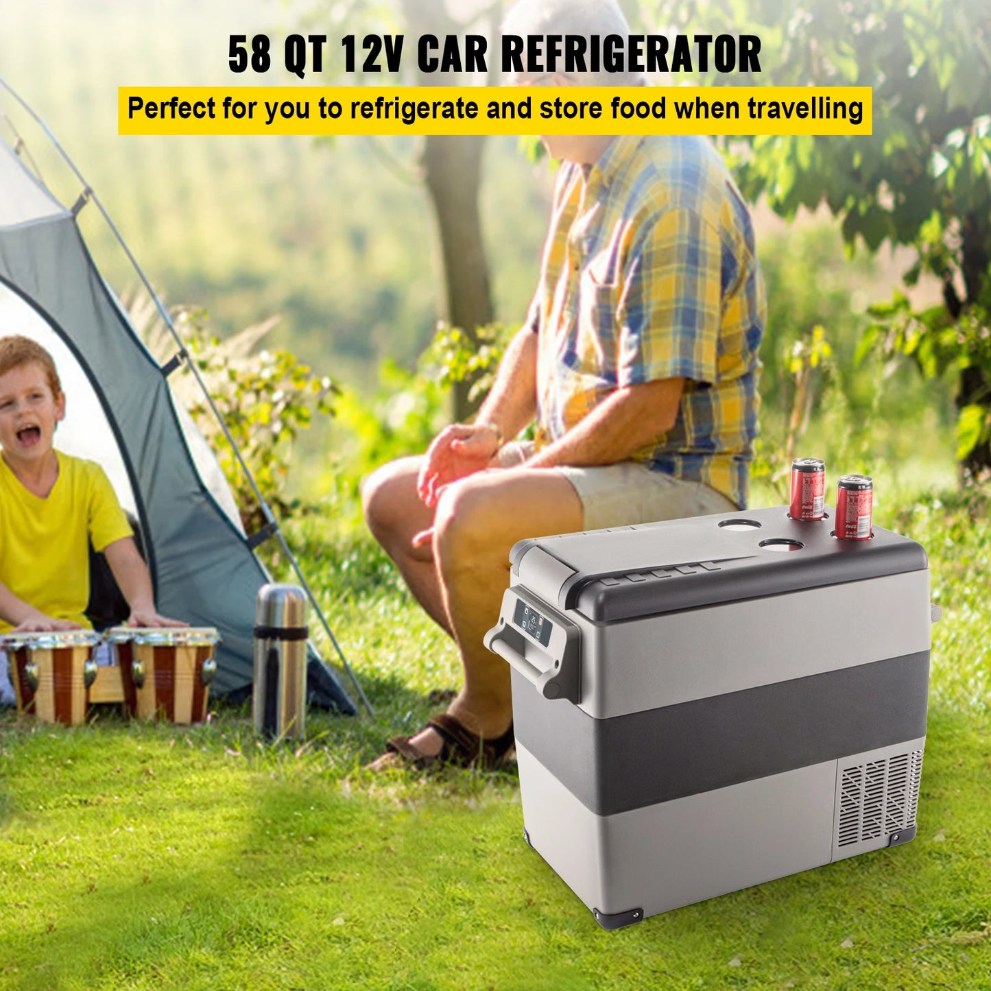 VEVOR 20L 22L 35L 45L 55L Auto-Kühlschrank Mini-Kühler Komprimier-Kühler 12/24V DC 110-240V Eisbox für Camping