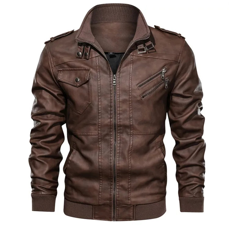 KB Neue Leder Jacke - Herbst Casual, PU, EU Größe SA722