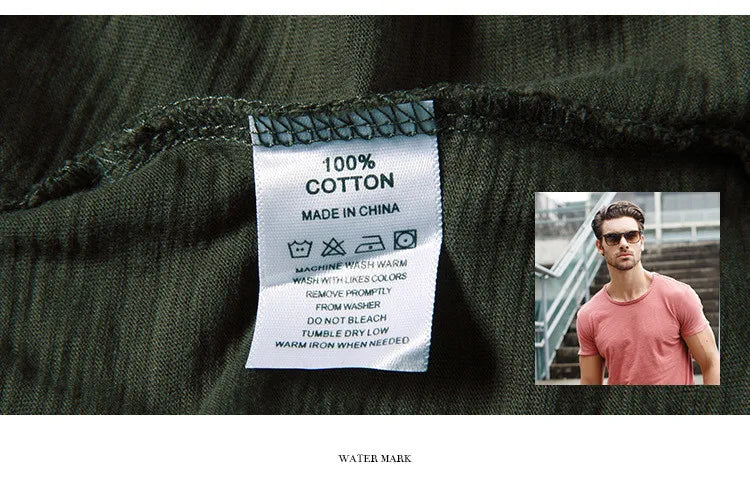 AIOPESON T-Shirt Casual Leicht - 100% Baumwolle Kurzarm