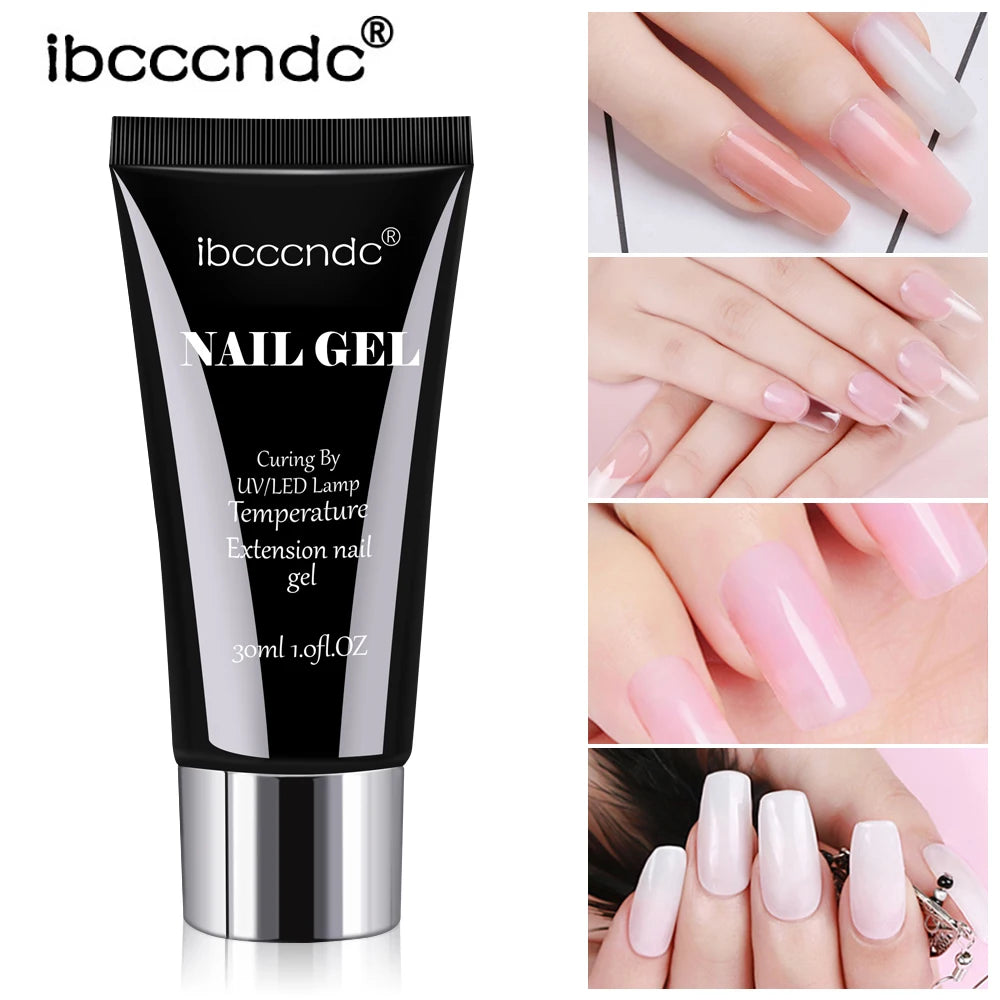Gel semipermanent pentru unghii, gel de unghii Polygels, lampă UV LED, material pentru extensii de unghii, lampă acrilică, temperatură