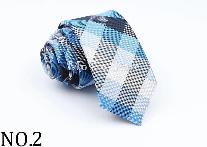 Neue Jacquard-Schottenkrawatte für Männer - Klassische 6cm-Krawatte für Hochzeit, Geschäft und Suit