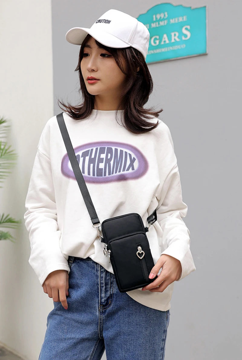 Umhängetasche 2025: Crossbody Bags Women Waterproof - Nylon Multifunction Casual Mobile Phone Sports Collection