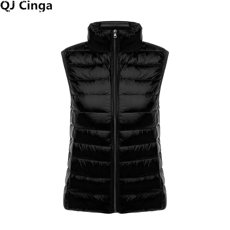 Aurora Stehkragen Daunenweste - Dünn Füllung 80% Größe 3XL