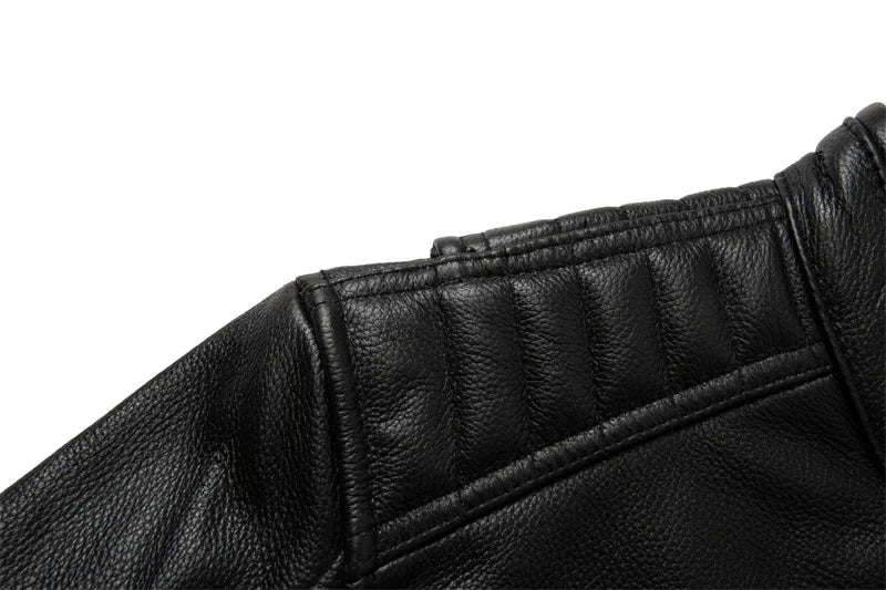 BikerX Milano Lederjacke Vintage Biker - Rindsleder L