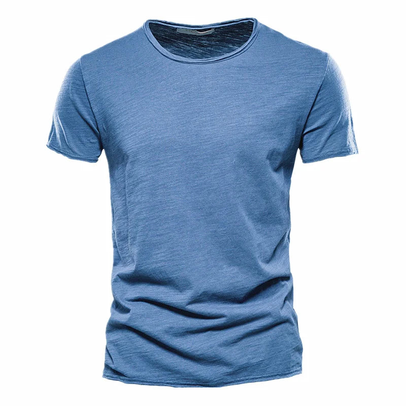 AIOPESON T-Shirt Casual Leicht - 100% Baumwolle Kurzarm