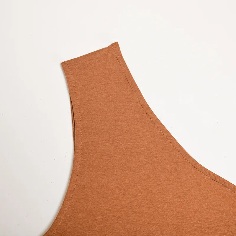 Women Sports Tank Tops elegant Crop Tops Vest Casual Female One Shoulder Summer Outfits Tops Fitness Elastic