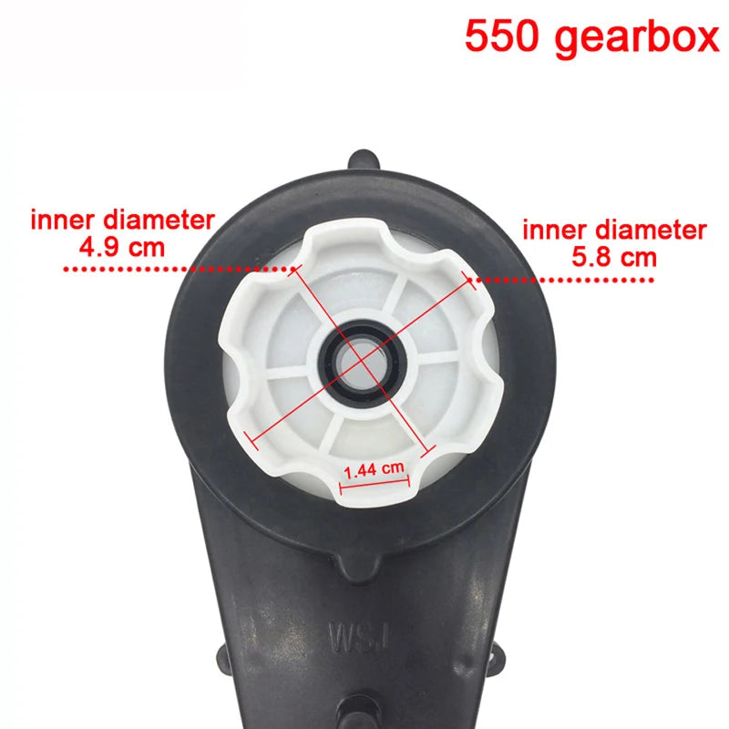 Motor de mașină electrică pentru copii 2025: Cutie de viteze 12V/6V CC - Colecție RC de mare viteză