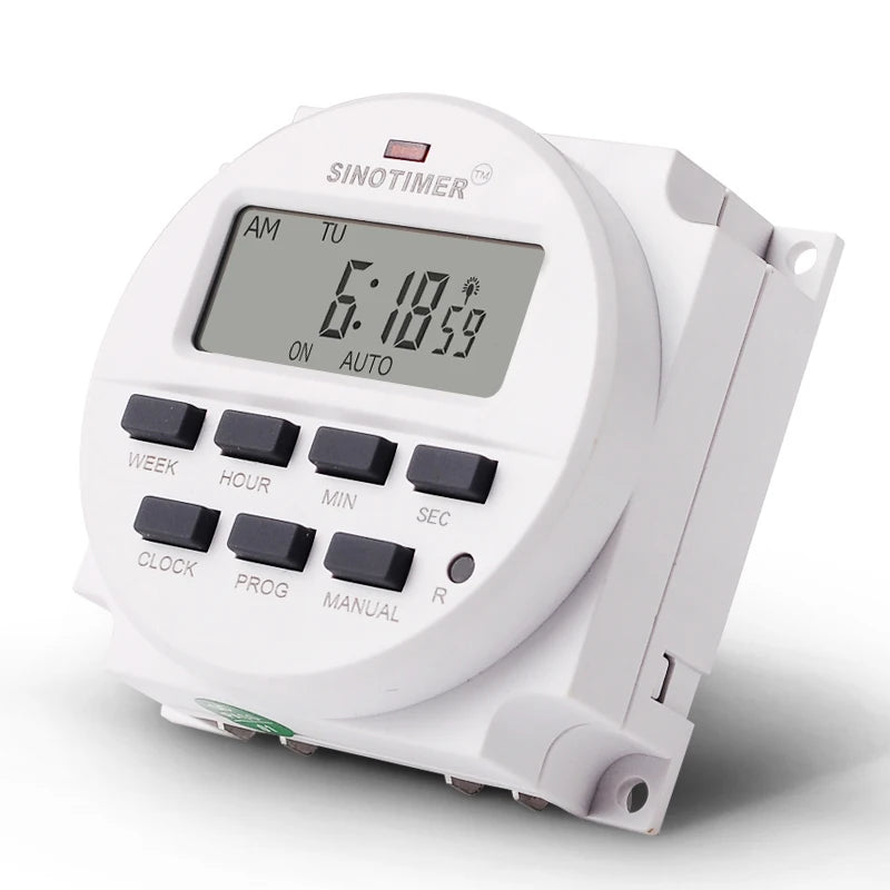 TM618SH 1 Second Interval 5V 12V 24V 110V 220V Digital LCD Timer Switch 7 Days Weekly Programmable Time Relay With Countdown