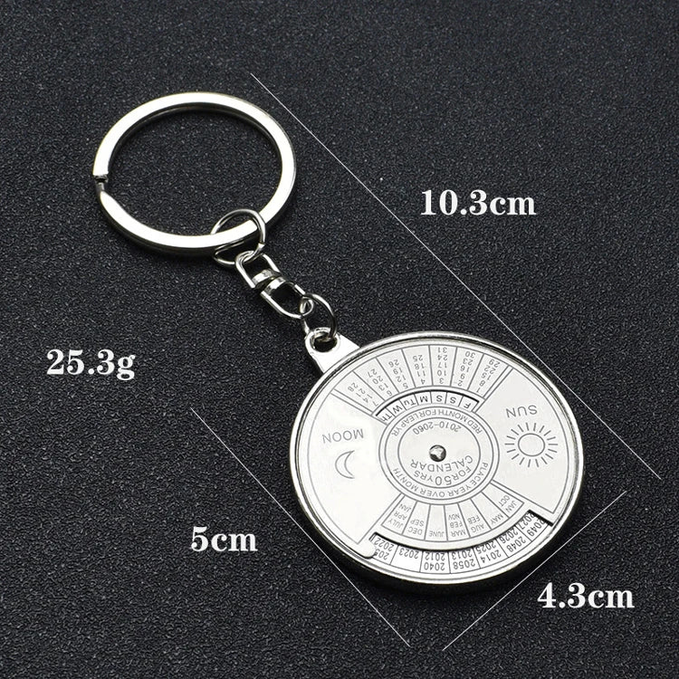 Perpetual Kalender Schlüsselanhänger - Metall 5cm Neu