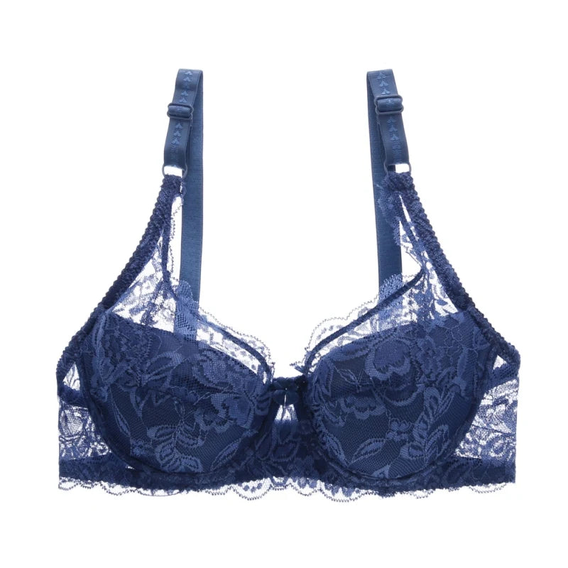 Women Lace Bra elegant Unlined Underwire Push Up Bra Lingerie Intimates Bralette Women Full Lace Brassiere Underwear Bras