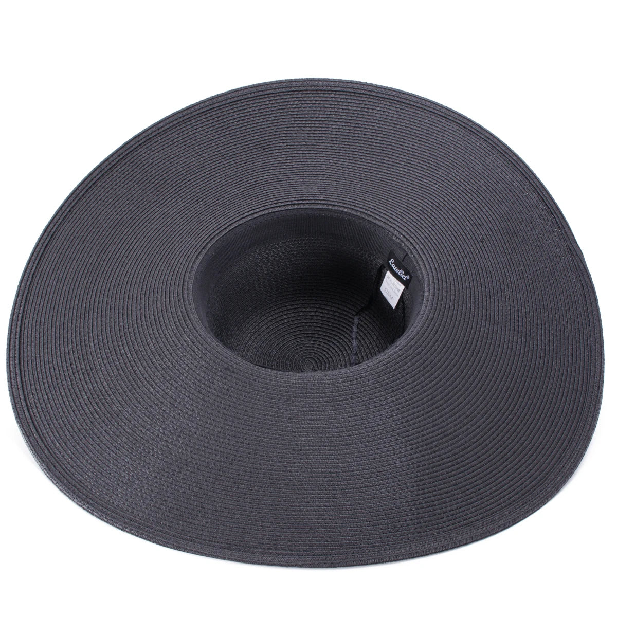 Lawliet 7.1''/18cm Faltbar Übergroß Riesig Breite Krempe Sonne Strand Stroh Hüte Hochzeit Damen Floppy Party Elegant A330