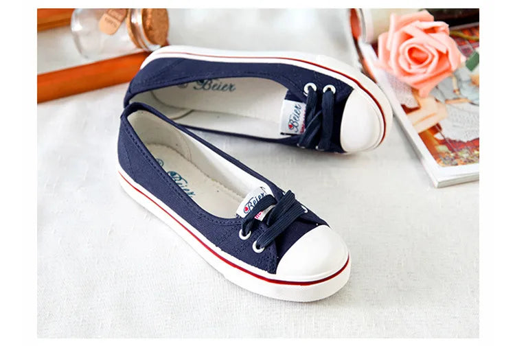 Women Shoes Fashion Comfortable Sports Sneakers Female Flats Trend Breathable Casual Canvas Shallow Shoes Women's Sneakersisd34