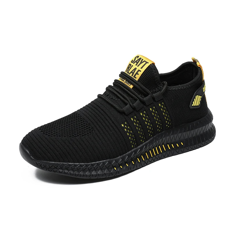 Fashion Sneakers Lightweight Men Casual Shoes Breathable Male Footwear Lace Up Walking Shoe - Golden Bridge Store