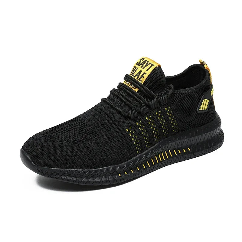 Fashion Sneakers Lightweight Men Casual Shoes Breathable Male Footwear Lace Up Walking Shoe - Golden Bridge Store