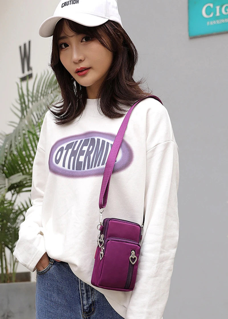 Umhängetasche 2025: Crossbody Bags Women Waterproof - Nylon Multifunction Casual Mobile Phone Sports Collection