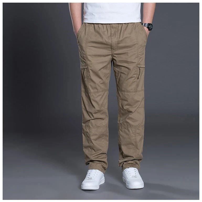 Herren Hosen 2025 - Summer Autumn Fashion Cotton Long Pants Straight Joggers Plus Size