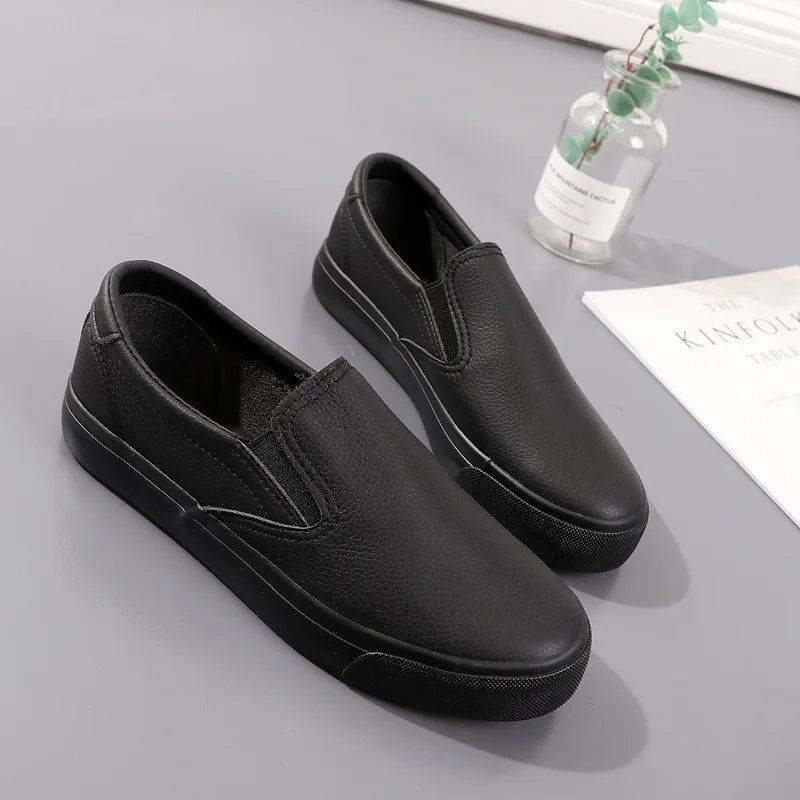 Fashion White Leather Women Chunky Sneakers White Shoes Tenis Feminino Zapatos De Mujer Platform Women Casual Shoes