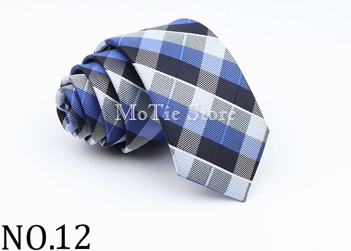 Neue Jacquard-Schottenkrawatte für Männer - Klassische 6cm-Krawatte für Hochzeit, Geschäft und Suit