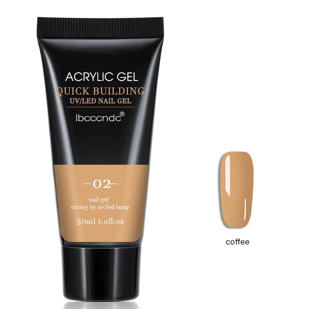 Nagel-Gel 2025: 30ml Acrylic-Hard Crystal-Clear - UV LED Collection